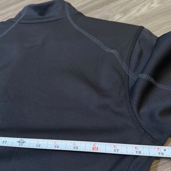 Spyder 1/4 Zip Baselayer Pullover Sweater in Black Unisex Mens SM - Picture 8 of 9